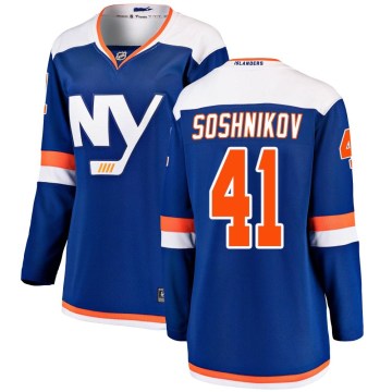 Fanatics Branded New York Islanders Women's Nikita Soshnikov Breakaway Blue Alternate NHL Jersey
