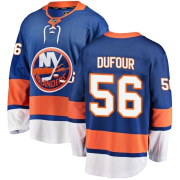 Fanatics Branded New York Islanders Men's William Dufour Breakaway Blue Home NHL Jersey