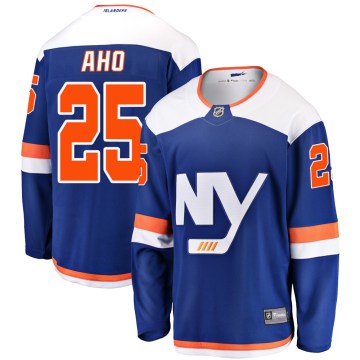 Fanatics Branded New York Islanders Men's Sebastian Aho Breakaway Blue Alternate NHL Jersey