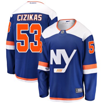 Fanatics Branded New York Islanders Men's Casey Cizikas Breakaway Blue Alternate NHL Jersey