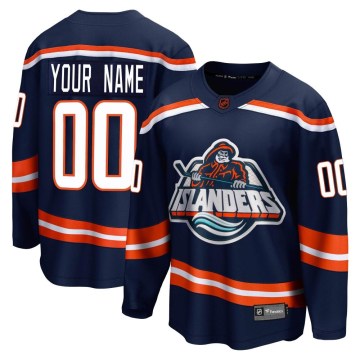 Fanatics Branded New York Islanders Youth Custom Breakaway Navy Custom Special Edition 2.0 NHL Jersey