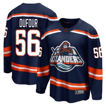 Fanatics Branded New York Islanders Youth William Dufour Breakaway Navy Special Edition 2.0 NHL Jersey
