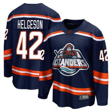 Fanatics Branded New York Islanders Youth Seth Helgeson Breakaway Navy Special Edition 2.0 NHL Jersey