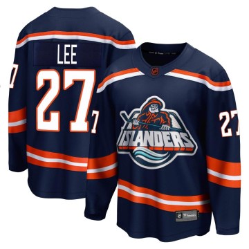 Fanatics Branded New York Islanders Youth Anders Lee Breakaway Navy Special Edition 2.0 NHL Jersey