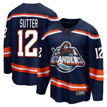 Fanatics Branded New York Islanders Youth Duane Sutter Breakaway Navy Special Edition 2.0 NHL Jersey