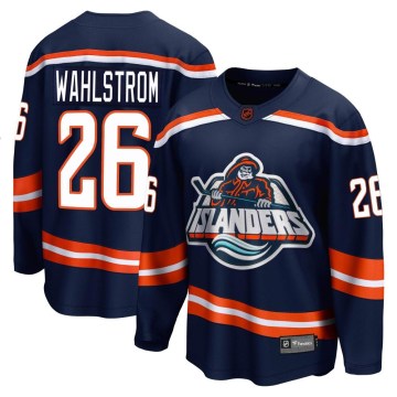 Fanatics Branded New York Islanders Youth Oliver Wahlstrom Breakaway Navy Special Edition 2.0 NHL Jersey