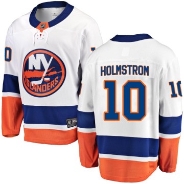 Fanatics Branded New York Islanders Men's Simon Holmstrom Breakaway White Away NHL Jersey
