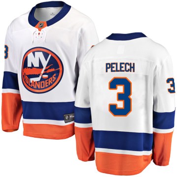 Fanatics Branded New York Islanders Men's Adam Pelech Breakaway White Away NHL Jersey