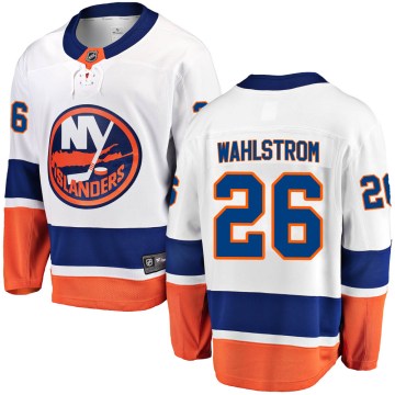 Fanatics Branded New York Islanders Men's Oliver Wahlstrom Breakaway White Away NHL Jersey