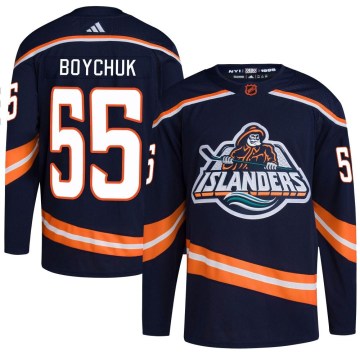 Adidas New York Islanders Youth Johnny Boychuk Authentic Navy Reverse Retro 2.0 NHL Jersey