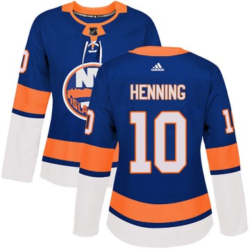 Adidas New York Islanders Women's Lorne Henning Authentic Royal Home NHL Jersey
