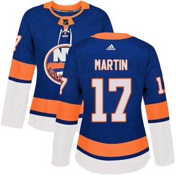 Adidas New York Islanders Women's Matt Martin Authentic Royal Home NHL Jersey