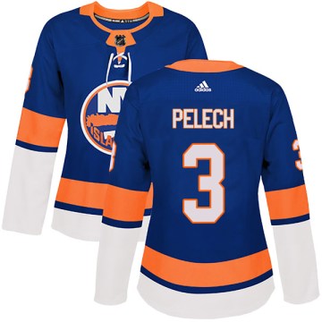 Adidas New York Islanders Women's Adam Pelech Authentic Royal Home NHL Jersey