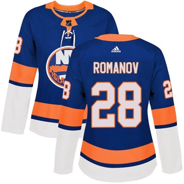 Adidas New York Islanders Women's Alexander Romanov Authentic Royal Home NHL Jersey
