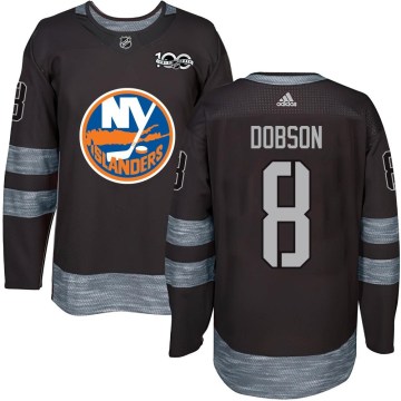 New York Islanders Youth Noah Dobson Authentic Black 1917-2017 100th Anniversary NHL Jersey