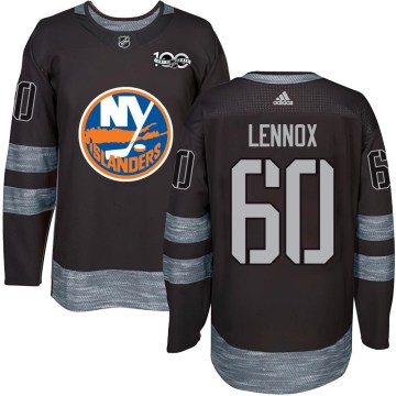 New York Islanders Youth Tristan Lennox Authentic Black 1917-2017 100th Anniversary NHL Jersey