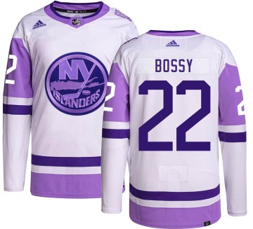 Adidas New York Islanders Youth Mike Bossy Authentic Hockey Fights Cancer NHL Jersey