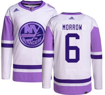 Adidas New York Islanders Youth Ken Morrow Authentic Hockey Fights Cancer NHL Jersey