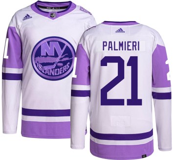 Adidas New York Islanders Youth Kyle Palmieri Authentic Hockey Fights Cancer NHL Jersey