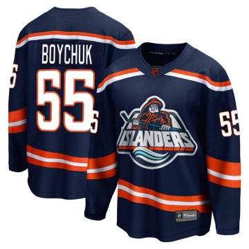 Fanatics Branded New York Islanders Men's Johnny Boychuk Breakaway Navy Special Edition 2.0 NHL Jersey