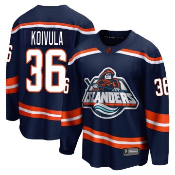 Fanatics Branded New York Islanders Men's Otto Koivula Breakaway Navy Special Edition 2.0 NHL Jersey