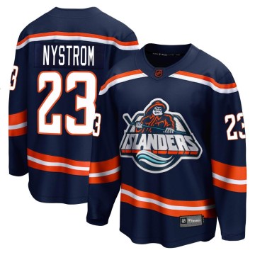 Fanatics Branded New York Islanders Men's Bob Nystrom Breakaway Navy Special Edition 2.0 NHL Jersey