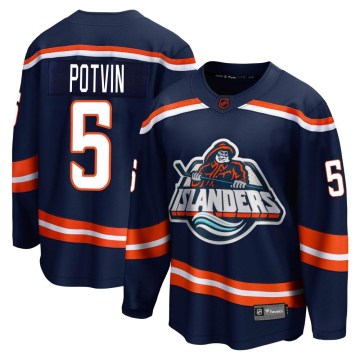 Fanatics Branded New York Islanders Men's Denis Potvin Breakaway Navy Special Edition 2.0 NHL Jersey
