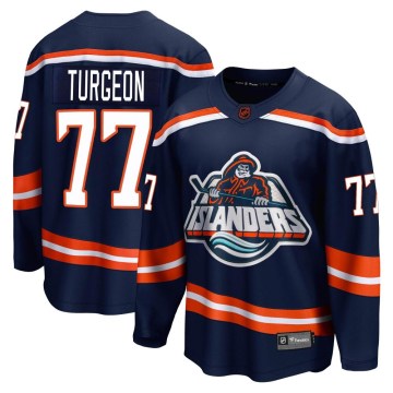 Fanatics Branded New York Islanders Men's Pierre Turgeon Breakaway Navy Special Edition 2.0 NHL Jersey