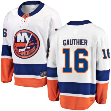 Fanatics Branded New York Islanders Youth Julien Gauthier Breakaway White Away NHL Jersey