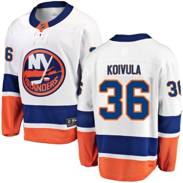 Fanatics Branded New York Islanders Youth Otto Koivula Breakaway White Away NHL Jersey