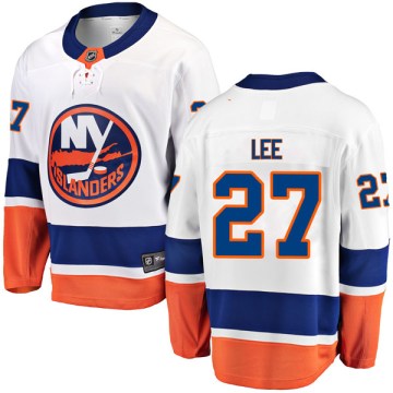 Fanatics Branded New York Islanders Youth Anders Lee Breakaway White Away NHL Jersey