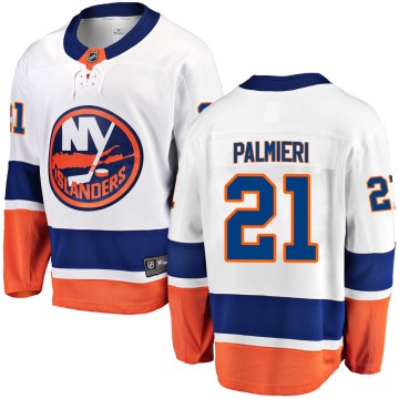 Fanatics Branded New York Islanders Youth Kyle Palmieri Breakaway White Away NHL Jersey