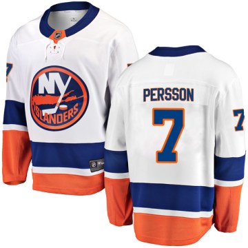 Fanatics Branded New York Islanders Youth Stefan Persson Breakaway White Away NHL Jersey