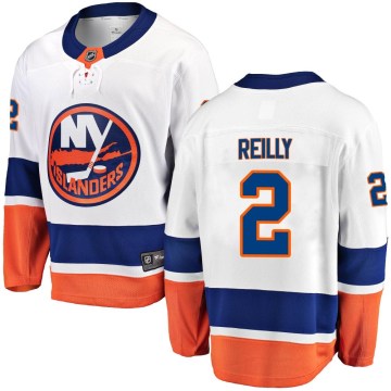 Fanatics Branded New York Islanders Youth Mike Reilly Breakaway White Away NHL Jersey