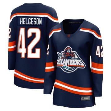 Fanatics Branded New York Islanders Women's Seth Helgeson Breakaway Navy Special Edition 2.0 NHL Jersey