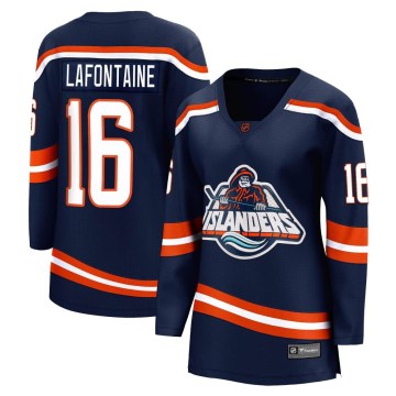 Fanatics Branded New York Islanders Women's Pat LaFontaine Breakaway Navy Special Edition 2.0 NHL Jersey