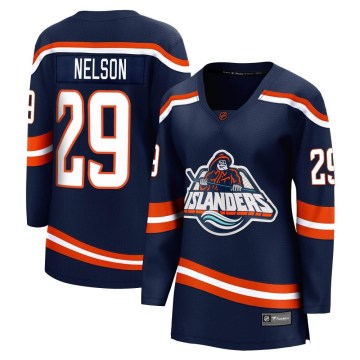 Fanatics Branded New York Islanders Women's Brock Nelson Breakaway Navy Special Edition 2.0 NHL Jersey