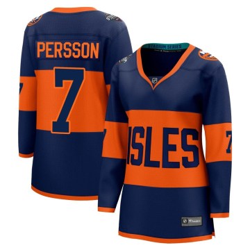Fanatics Branded New York Islanders Women's Stefan Persson Breakaway Navy 2024 Stadium Series NHL Jersey